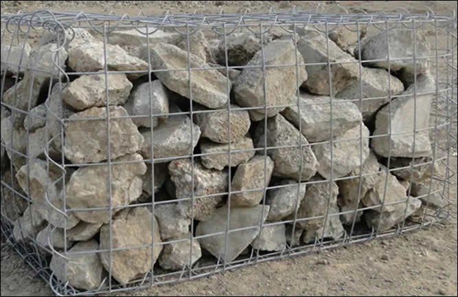 Welded mesh gabion cages hot dipped galvanized for retaining walls